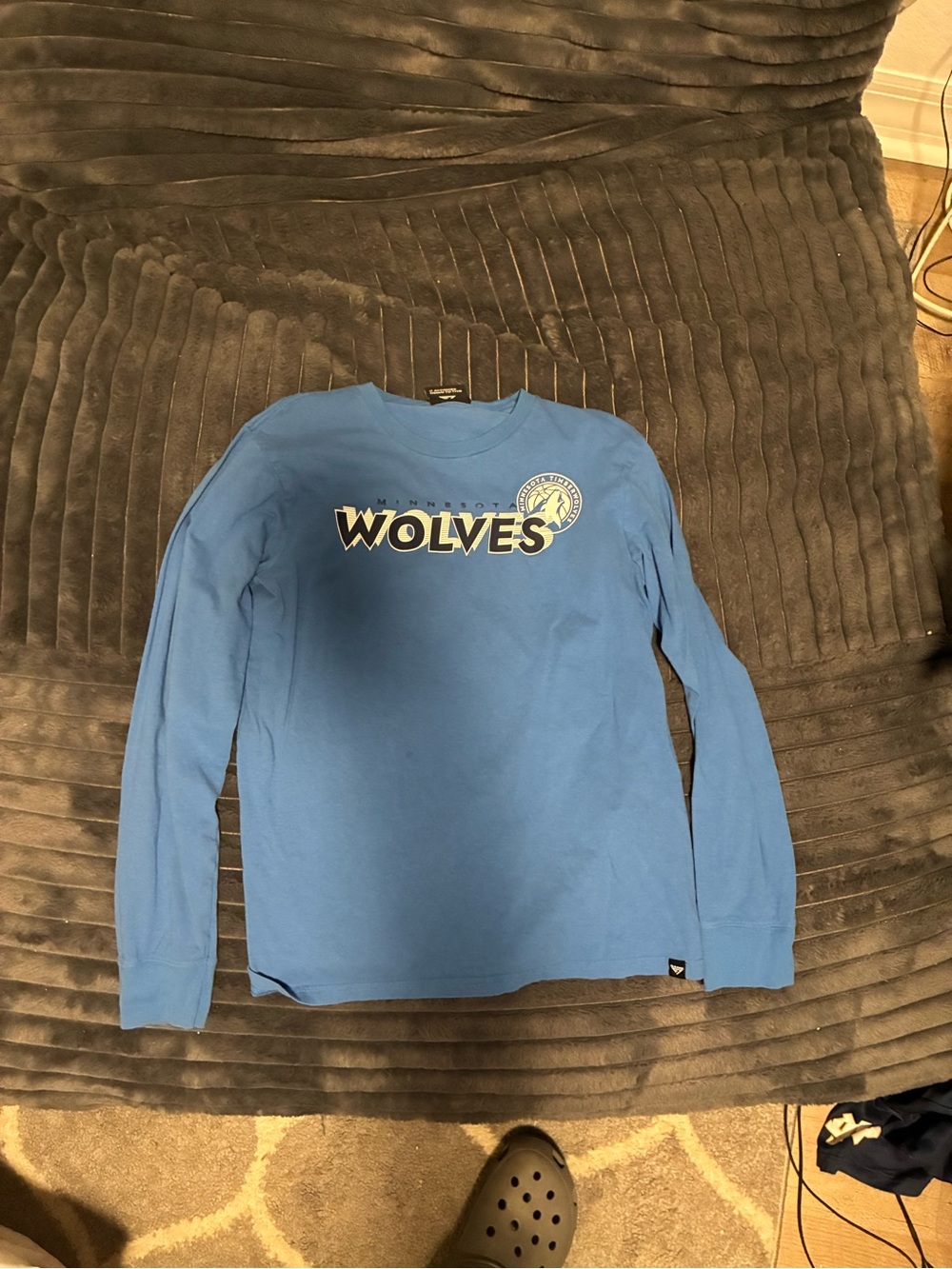 Game Time Blue WOLVES Long Sleeve Tee